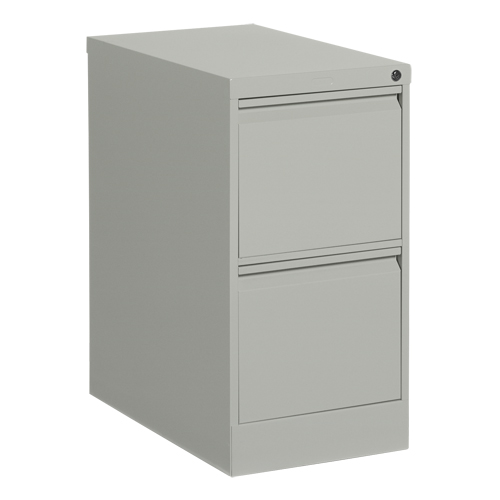 Classeur vertical, Acier, 2 tiroirs, 15-1/7" la x 25" p x 29" h, Gris Pronet Distribution