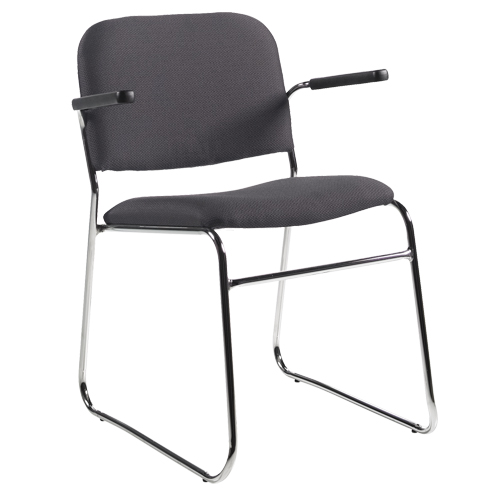 Chaise, Tissu, Hauteur 30", Capacit&eacute; 200 lb, Noir Pronet Distribution