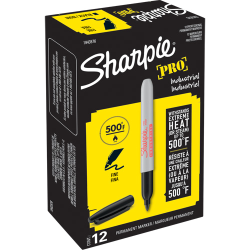 Pro Permanent Marker, Black, Fine Tip Pronet Distribution