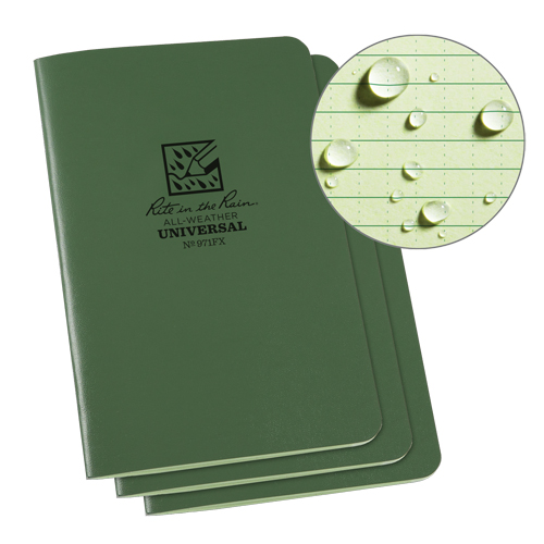 Notebook, Soft Cover, Green, 48 Pages, 4-5/8" W x 7" L Pronet Distribution