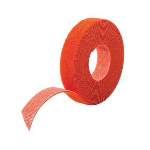 Ruban pour gestion des c&acirc;bles One-Wrap, Boucle et crochet, 25 vg x 5/8", Auto-aggripant, Orange Pronet Distribution