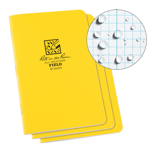 Carnet de notes, Couverture souple, Jaune, 48 Pages, 4-5/8" , 7"  Pronet Distribution