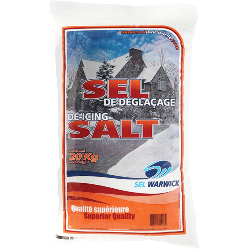 Ice Melting Salt, 44.1 lbs. (20 kg), Bag, -10°C (14°F) Pronet Distribution