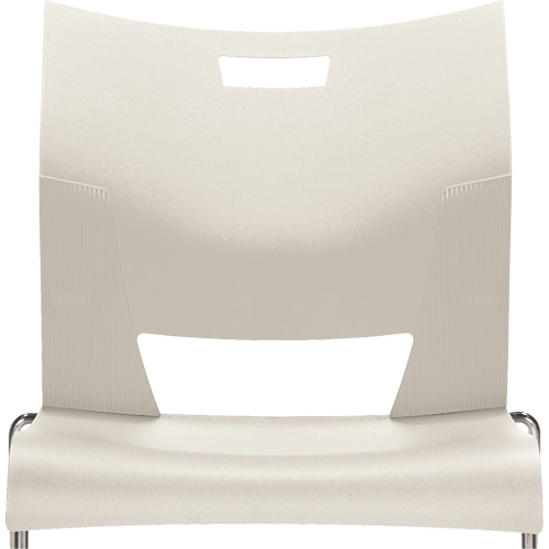 Chaise de formation sans bras Duet, Plastique, Hauteur 33-1/4", Capacit&eacute; 350 lb, Blanc Pronet Distribution