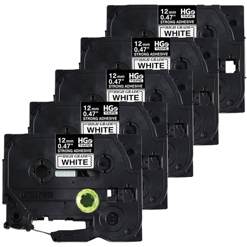Laminated Tape, 12 mm x 8 m, Black on White Pronet Distribution