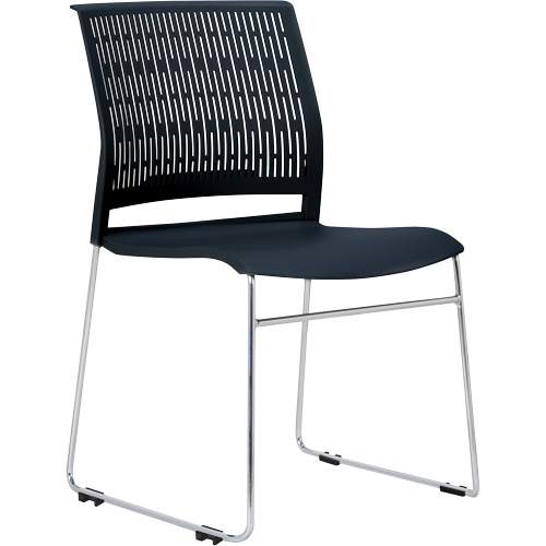 Activ Series Stacking Chairs, Polypropylene, 32-3/8" High, 275 lbs. Capacity, Black Pronet Distribution