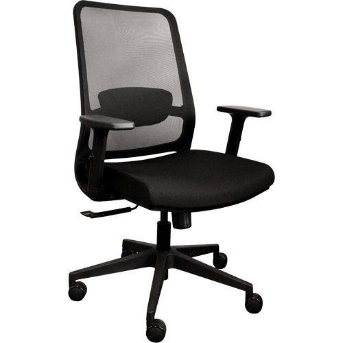 Activ Series Synchro-Tilt Office Chair, Fabric/Mesh, Black, 275 lbs. Capacity Pronet Distribution