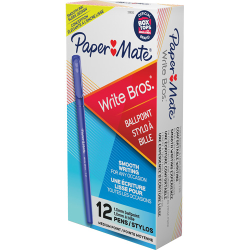Paper Mater&reg; Write Bros&reg; Ball Point Pen, Blue, 1 mm Pronet Distribution
