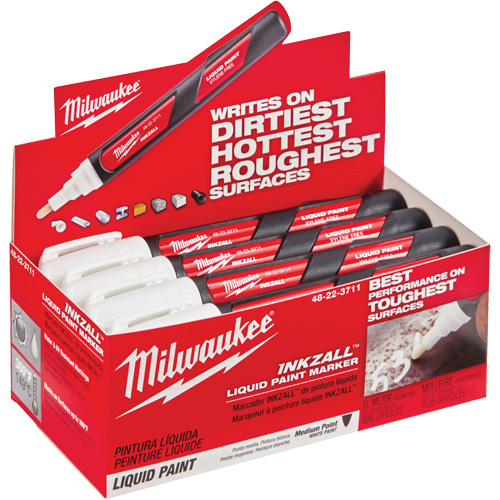 Inkzall Paint Markers, Liquid, White Pronet Distribution