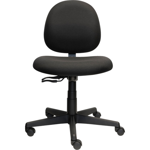 Chaise de travail &agrave; dossier bas Aspen, Tissu, Noir, Capacit&eacute; 275 lb Pronet Distribution