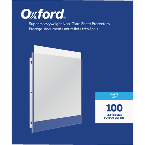 Pochettes prot&egrave;ge-documents anti&eacute;blouissantes gros calibre Oxford Pronet Distribution