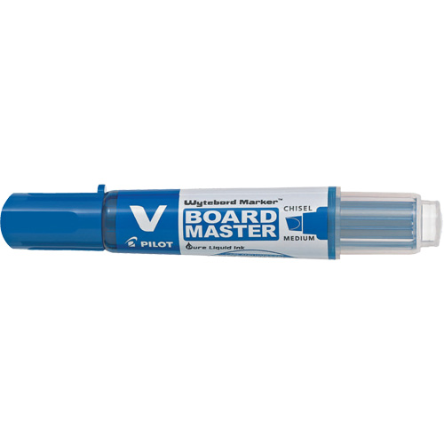 Vboard Master White Board Marker, Blue, Chisel Tip Pronet Distribution