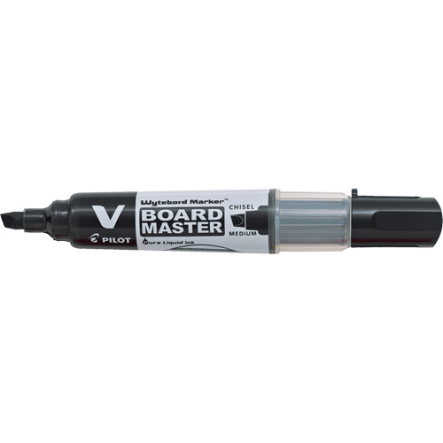 Vboard Master White Board Marker, Black, Chisel Tip Pronet Distribution