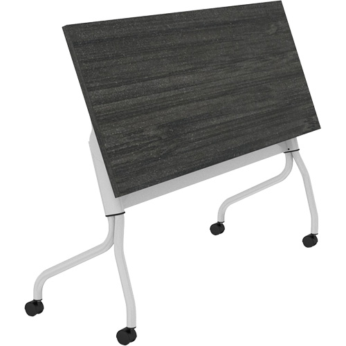 Table de formation &agrave; dessus rabattable Newland, 24" lo x 60" la x 29-1/2" h, Brun fonc&eacute; Pronet Distribution