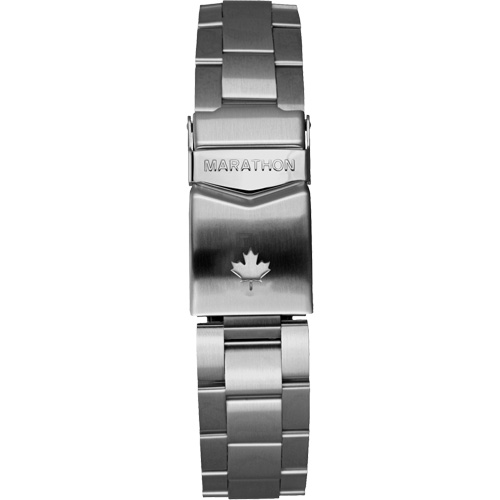 Grande montre automatique de plong&eacute;e avec feuille d'&eacute;rable gris et bracelet en acier inoxydable, Num&eacute;rique, &agrave; piles, 41 mm, Argent Pronet Distribution