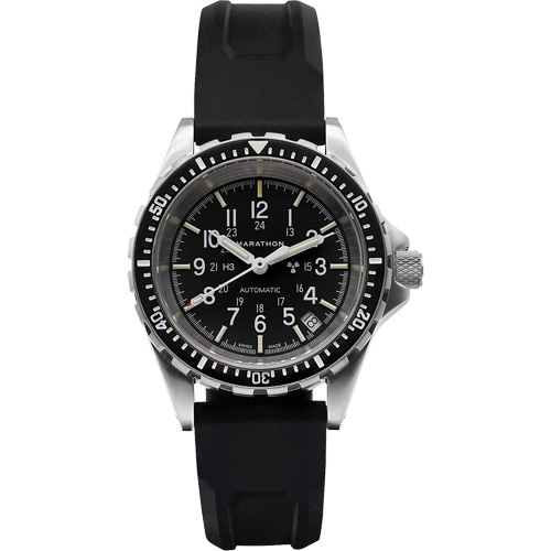 Tr&egrave;s grande montre chronographe automatique pour plongeur/pilote d'avion, Num&eacute;rique, &agrave; piles, 46 mm, Noir Pronet Distribution
