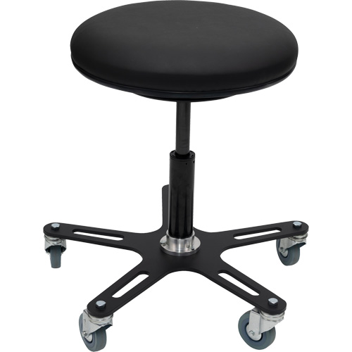 Tabouret Industriel OmniStool, Mobile, Ajustable, 22-1/2", Vinyle Si&egrave;ge Pronet Distribution