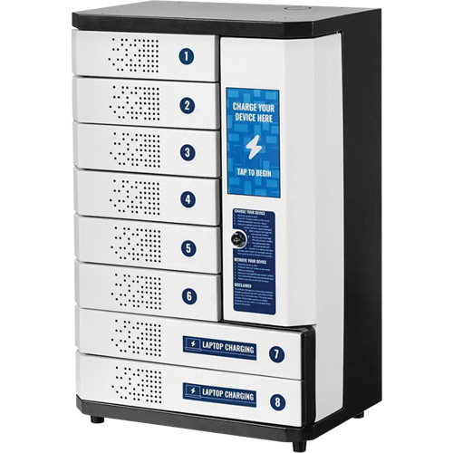 Casier de recharge libre-service &agrave; 8 baies KwikBoost Pronet Distribution