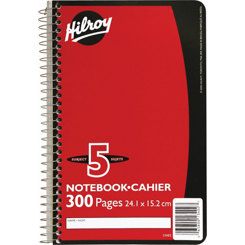Carnet &agrave; spirale 5 sujets Pronet Distribution