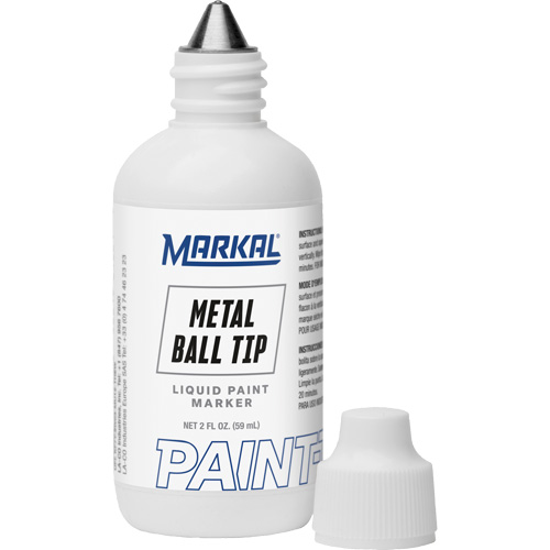 Marqueur Paint-Riter avec pointe en bille m&eacute;tallique, Liquide, Blanc Pronet Distribution