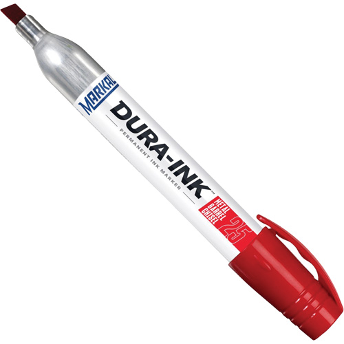 Dura-Ink&reg; Markers - #25 Felt-Tip, Red, Chisel Tip Pronet Distribution