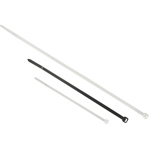 Attaches de c&acirc;bles pour entrepreneur, Longueur 24", R&eacute;sistance &agrave; la traction 175 LB, Naturel Pronet Distribution