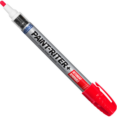 Marqueur &agrave; peinture nettoyable au d&eacute;tergent Paint-Riter+, Liquide, Rouge Pronet Distribution