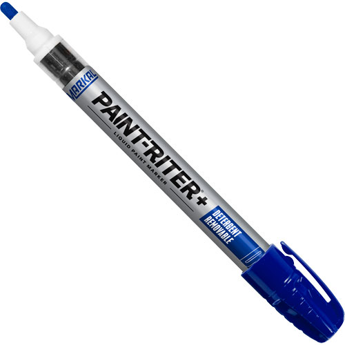Marqueur &agrave; peinture nettoyable au d&eacute;tergent Paint-Riter+, Liquide, Bleu Pronet Distribution