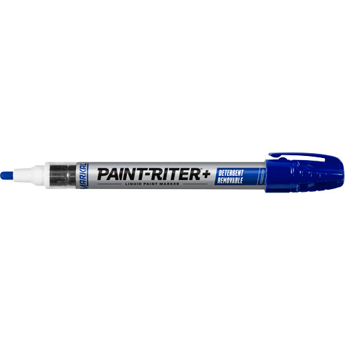 Marqueur &agrave; peinture nettoyable au d&eacute;tergent Paint-Riter+, Liquide, Bleu Pronet Distribution