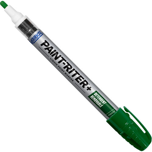 Marqueur &agrave; peinture nettoyable au d&eacute;tergent Paint-Riter+, Liquide, Vert Pronet Distribution
