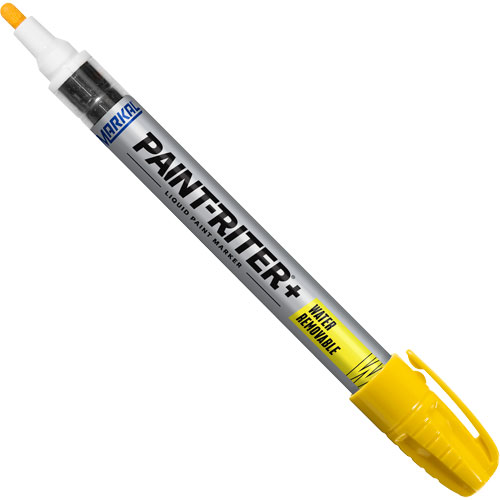 Paint-Riter&reg;+ Water Removable Paint Marker, Liquid, Yellow Pronet Distribution