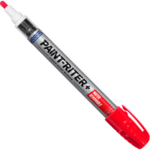Marqueur &agrave; la peinture nettoyable &agrave; l'eau Paint-Riter+, Liquide, Rouge Pronet Distribution