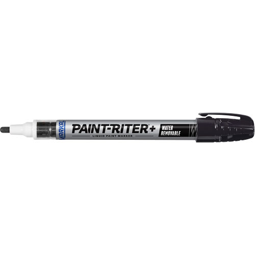 Paint-Riter&reg;+ Water Removable Paint Marker, Liquid, Black Pronet Distribution