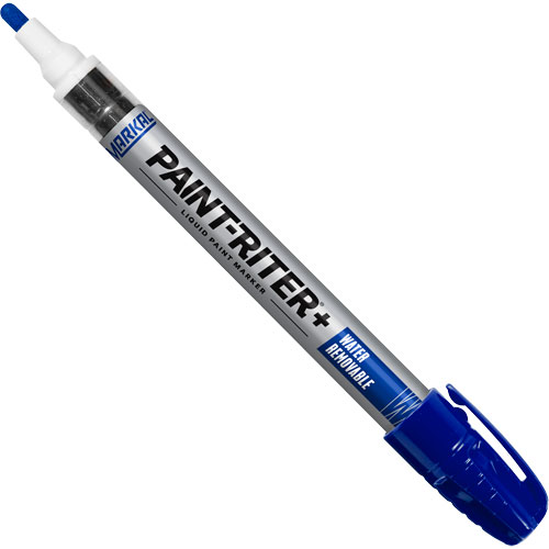 Marqueur &agrave; la peinture nettoyable &agrave; l'eau Paint-Riter+, Liquide, Bleu Pronet Distribution