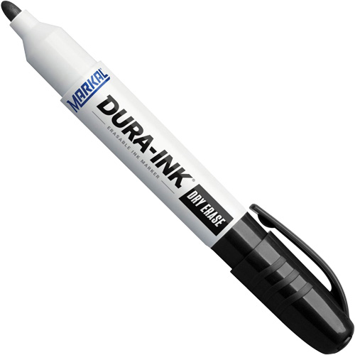 Dura-Ink&reg; Dry Erase Ink Markers, Black, Bullet Tip Pronet Distribution