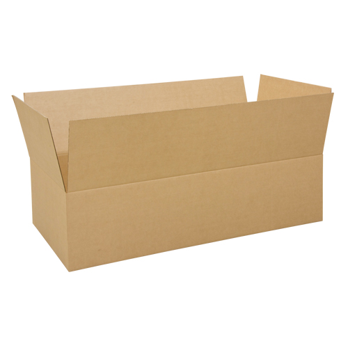 Boîte en carton ondul&eacute;, 48" lo x 24" la x 12" h, ondulations C Pronet Distribution