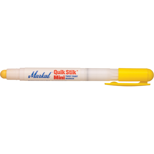 Mini marqueur de peinture Quik Stik, B&acirc;ton plein, Jaune Pronet Distribution