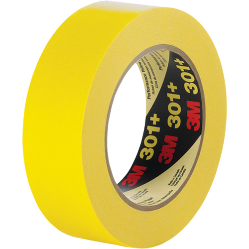 Ruban-cache performance 301+, 12 mm (1/2") x 54,8 m (180'), Jaune Pronet Distribution