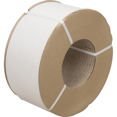 Feuillard, Polypropyl&egrave;ne, 3/8" la x 12900' lo, Blanc, Calibre Machine Pronet Distribution