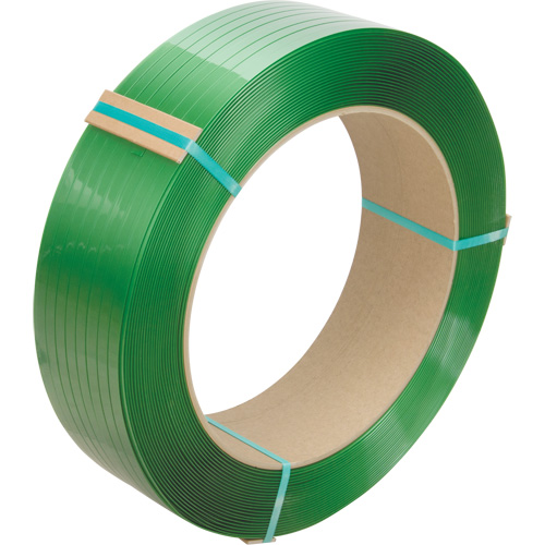 Feuillard, Polyester, 3/4" la x 2680' lo, Vert, Calibre Manuel Pronet Distribution