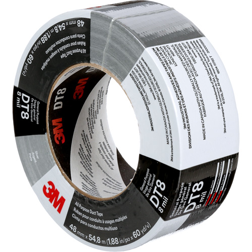 Ruban adh&eacute;sif tout usage DT8, 8 mils, Argent, 48 mm (2") x 55 m (180') Pronet Distribution