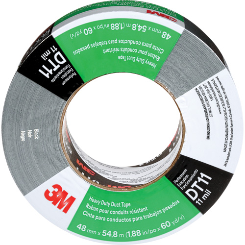 Ruban adh&eacute;sif robuste DT11, 11 mils, Noir, 48 mm (2") x 55 m (180') Pronet Distribution