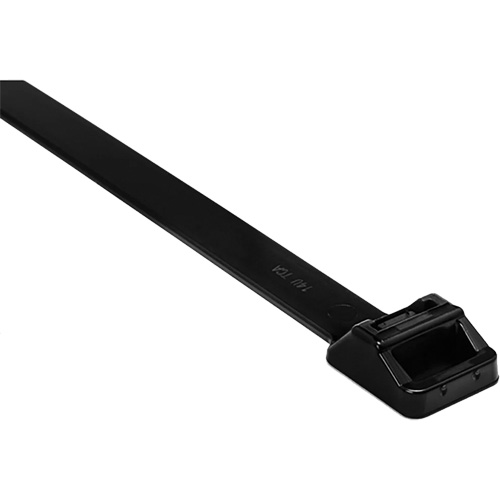 Collier de serrage gros calibre, Longueur 20", R&eacute;sistance &agrave; la traction 250 lb, Noir Pronet Distribution