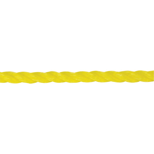 Corde jaune tress&eacute;e 1/4", Polypropyl&egrave;ne, 1300' Pronet Distribution