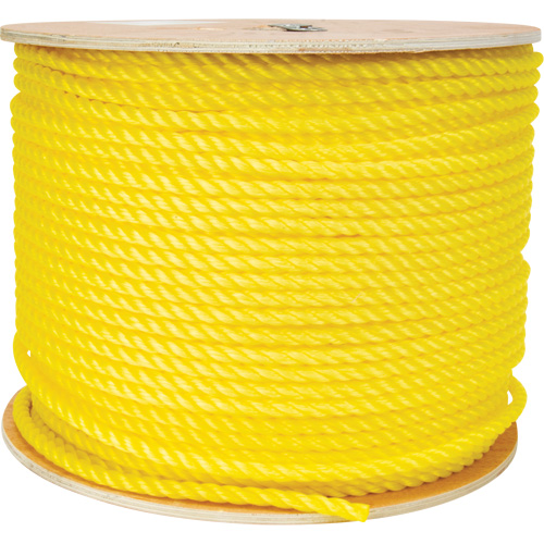 3/8" Braided Yellow Rope, Polypropylene, 630' Pronet Distribution