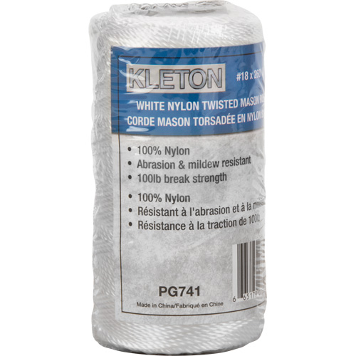 Corde Mason torsad&eacute;e no 18, Nylon, 260' Pronet Distribution