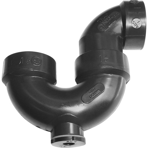 Siphon-P avec joint &agrave; colle &agrave; solvant et regard de nettoyage Pronet Distribution
