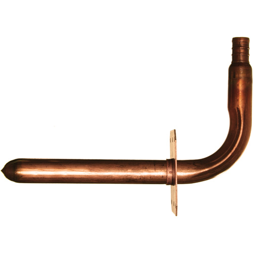 Stub Out Elbow with Support, Copper, 1/2" x 3-1/2" x 6" Pronet Distribution