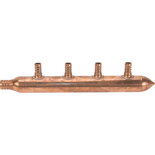 Four Branch Manifold, 3/4" Dia., Copper Pronet Distribution