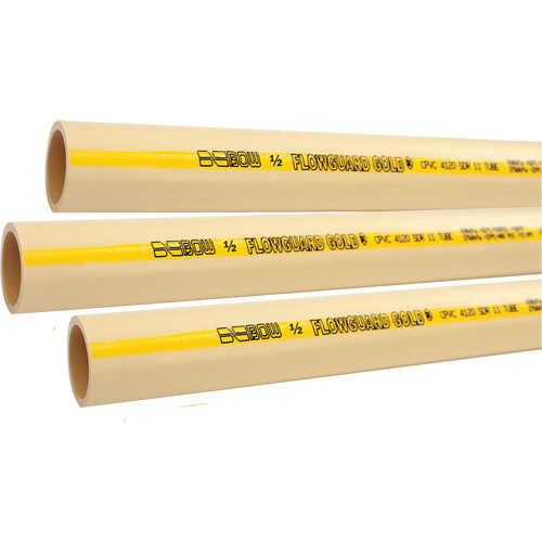 Tuyau pour eau froide ou chaude Flowguard Gold, PVC-C, 20' lo x 1,25" dia. Pronet Distribution